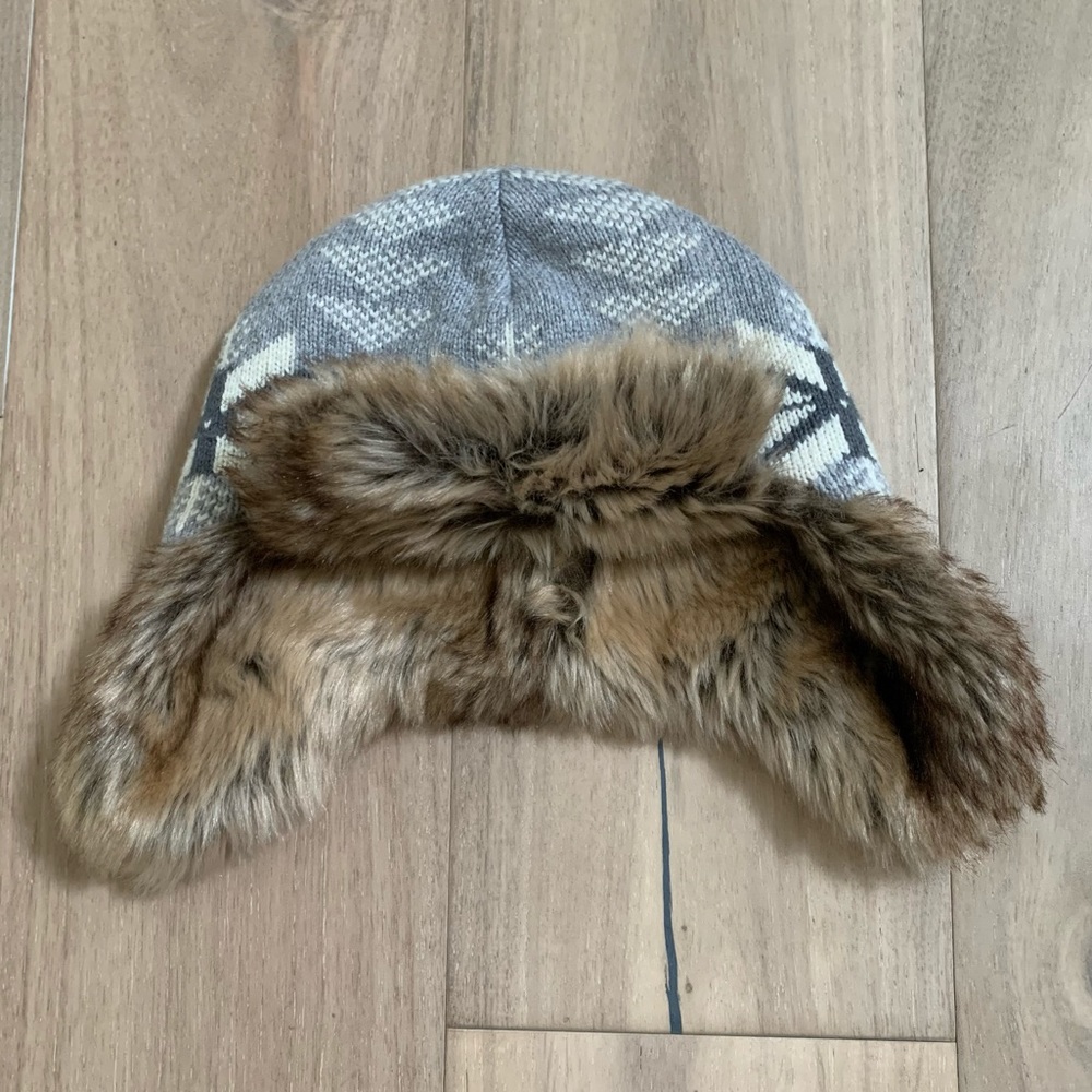 Hanna Anderson Kids Unisex S Faux Fur Flap Trapper Hat